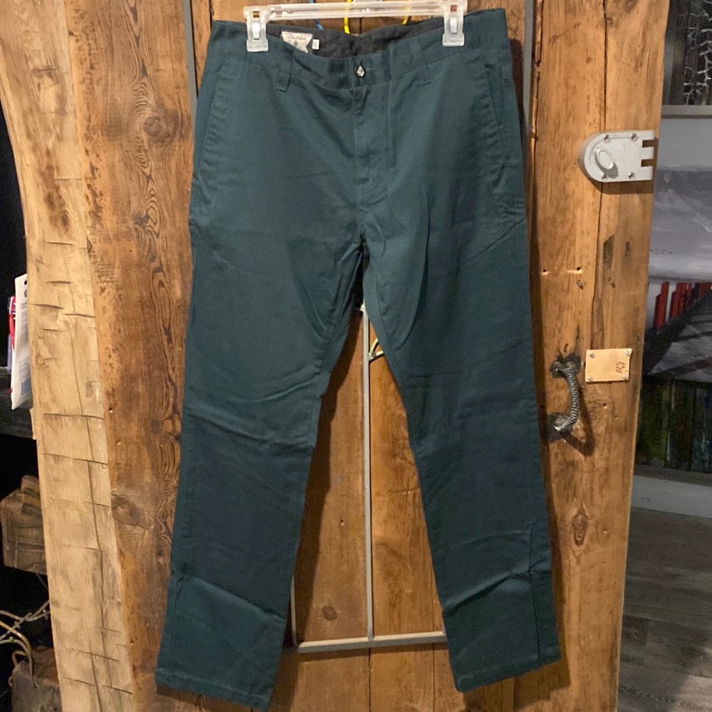 Mens forest green size 32 Volcom chinos